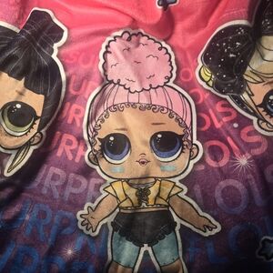 Toddler Girls Wearable Blanket Hoodie L.O.L. Surprise! One Size Bright Colors